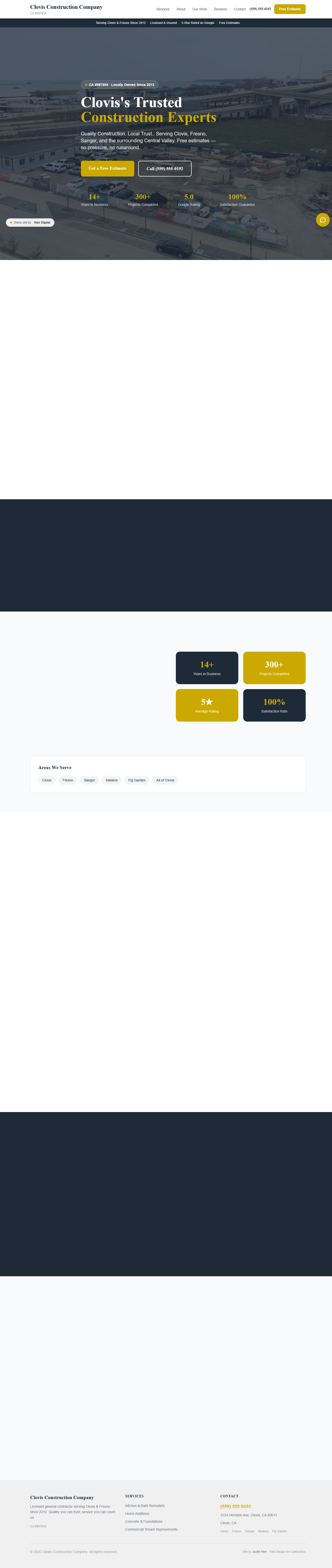 Clovis Construction Co. website
